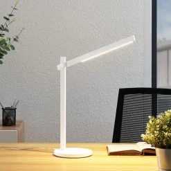 LED-skrivebordslampe Loretta, højde 43 cm, hvid, CCT^Lindby Clearance