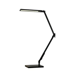 Lindby LED-skrivebordslampe Antisa, sort, CCT, dæmpbar