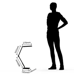 Lindby LED-skrivebordslampe Antisa, sort, CCT, dæmpbar