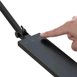 Lindby LED-skrivebordslampe Antisa, sort, CCT, dæmpbar