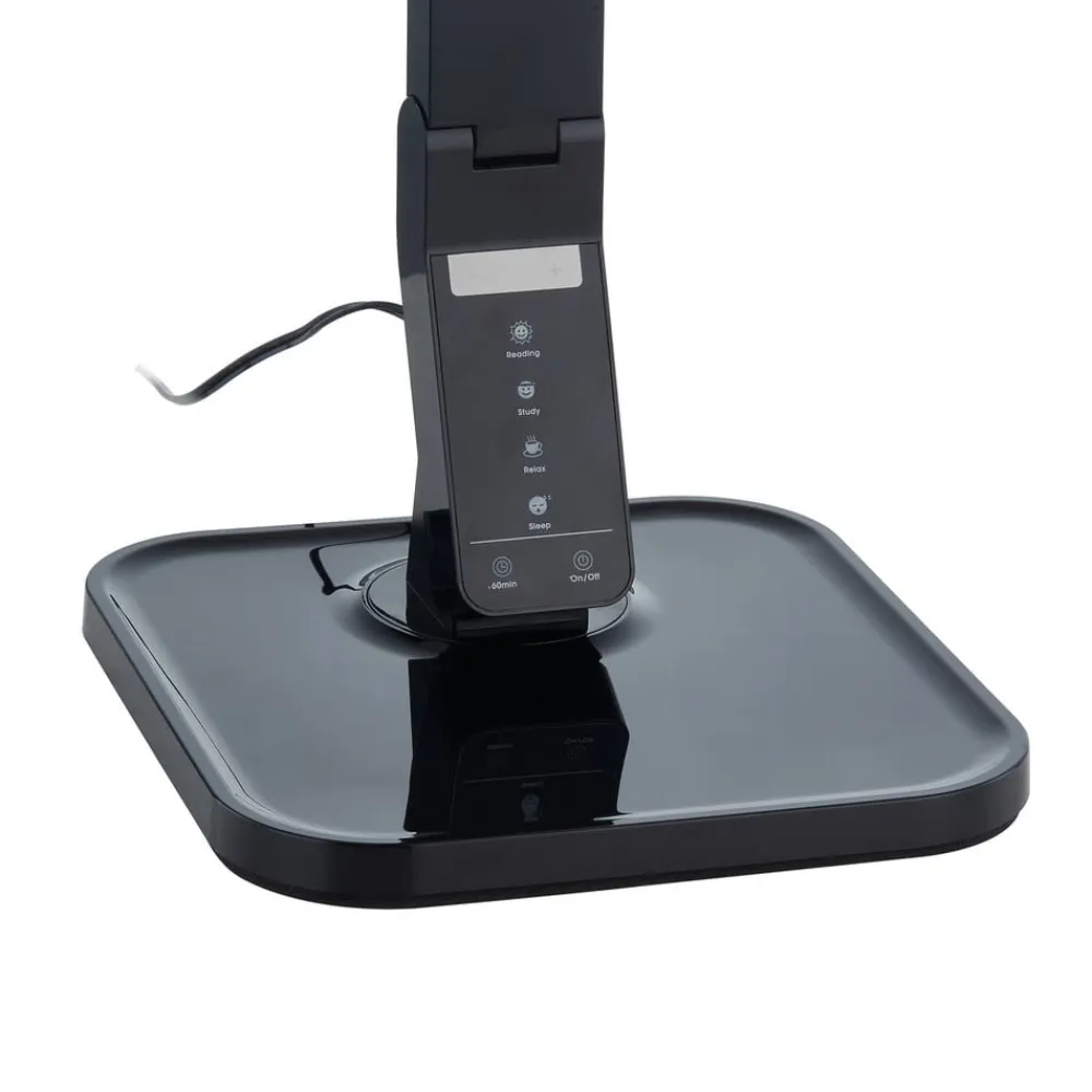 LED-skrivebordslampe Eleni, sort, CCT, dæmpbar^Lindby Online