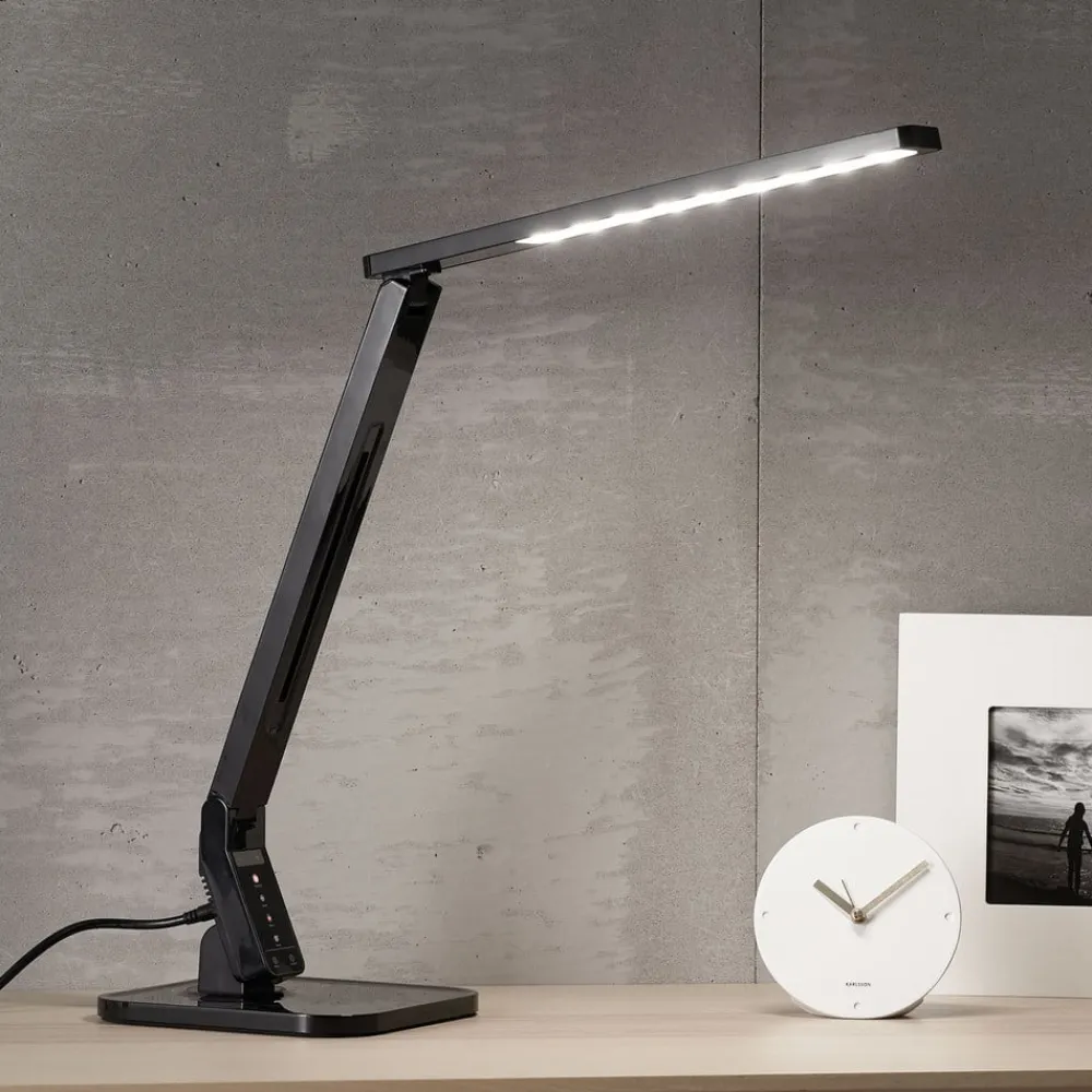 LED-skrivebordslampe Eleni, sort, CCT, dæmpbar^Lindby Online