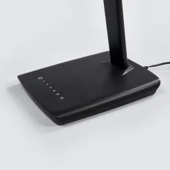 LED-skrivebordslampe Kuno, sort, USB, touchdæmper^Lindby Sale