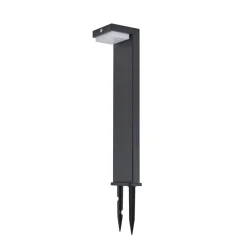 LED-sokkellampe Eleazar, sort, aluminium, sensor^Lindby Online