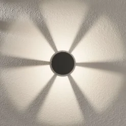 Lindby LED-sokkellampe Jordis, 22 cm, antracit, aluminium