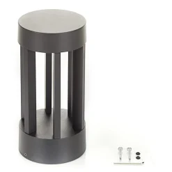 Lindby LED-sokkellampe Jordis, 22 cm, antracit, aluminium