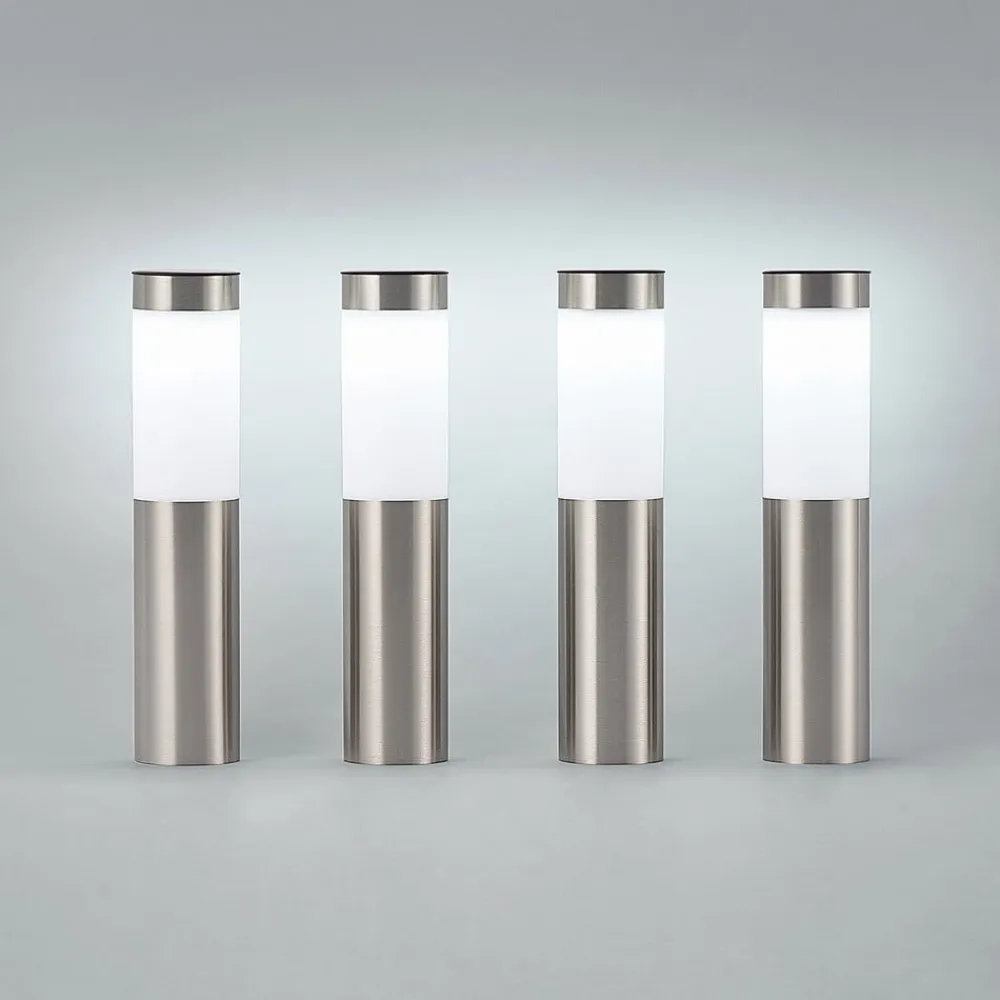 Lindby Solcellelamper|Sokkellamper>LED-sokkellampe, sæt med 4, jordspyd, 31 cm, IP44