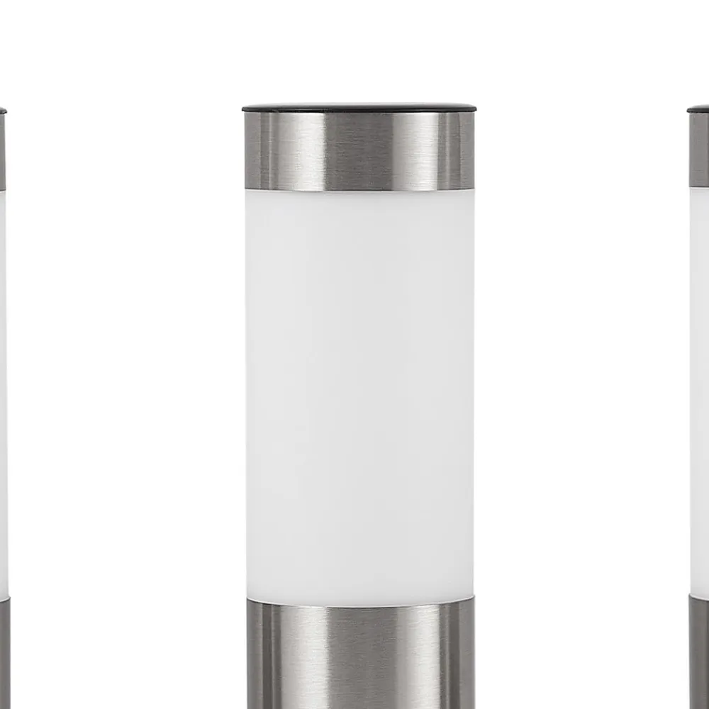 Lindby Solcellelamper|Sokkellamper>LED-sokkellampe, sæt med 4, jordspyd, 31 cm, IP44