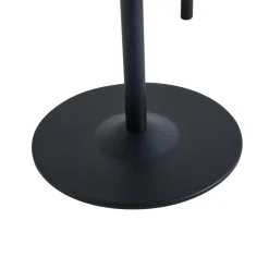 Lindby LED-solcellebordlampe Hilario, sort, jern, genopladeligt batteri