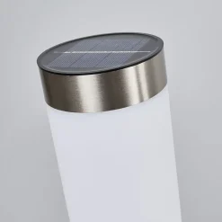 Lindby LED-solcellelampe Aleeza, 61 cm, stål, jordspyd