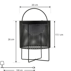 LED-solcellelampe Achilleas, RGBW, sort^Lindby Hot