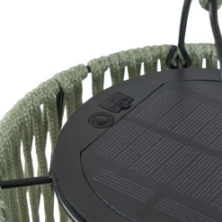 LED-solcellelampe Austas, grøn, Ø 32 cm, USB, IP54^Lindby Online