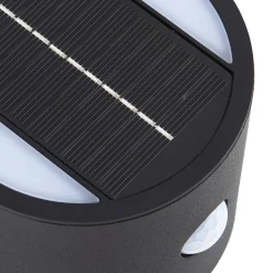 LED-solcellelampe Amren, sort, ABS, sensor^Lindby New