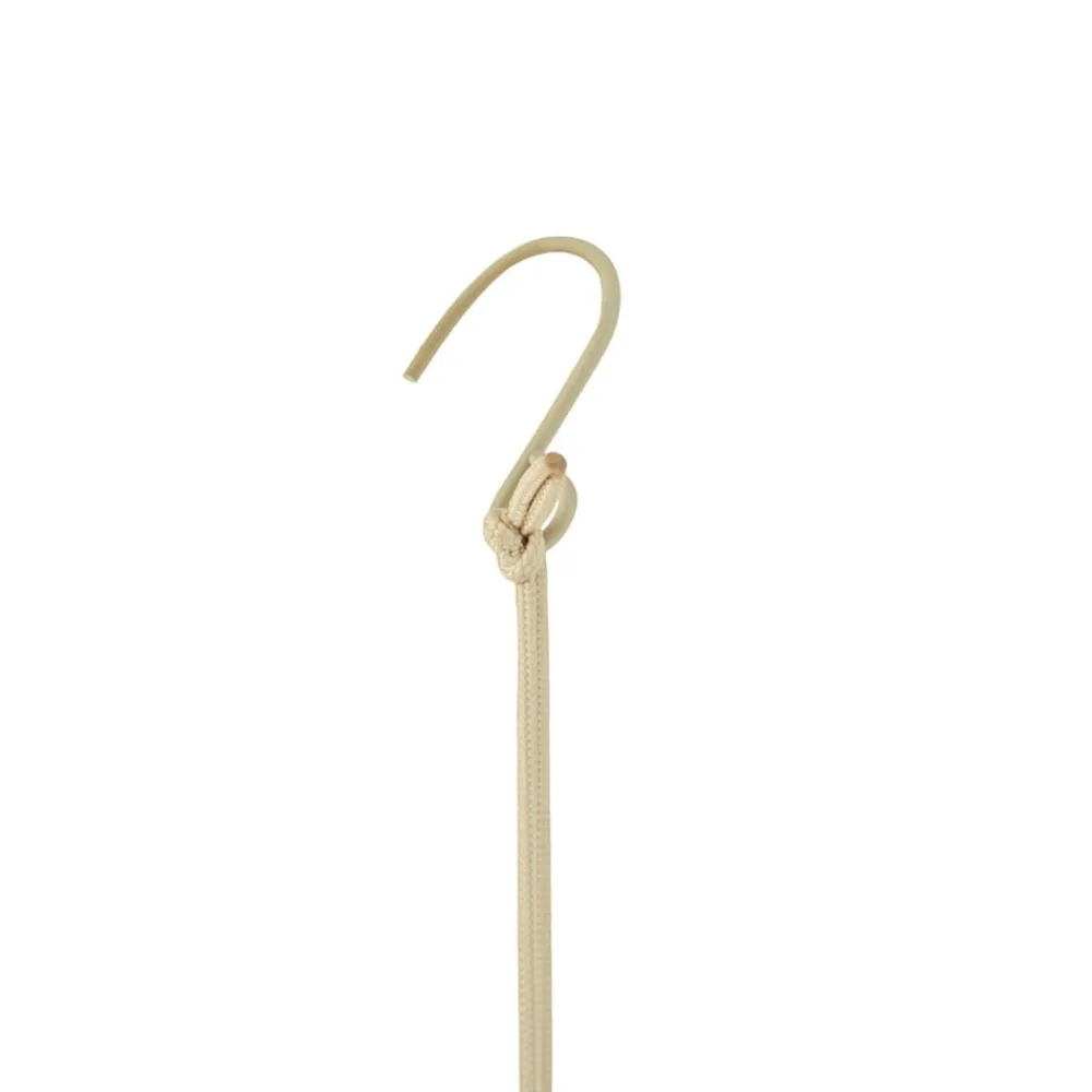 Lindby Udendørs Pendellamper|Solcellelamper>LED-solcellelampe Austas, beige, Ø 32 cm, USB, IP54