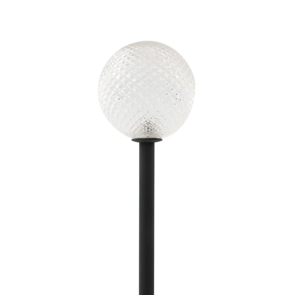 LED-solcellelampe Brindley, sort, glas, IP65^Lindby Sale