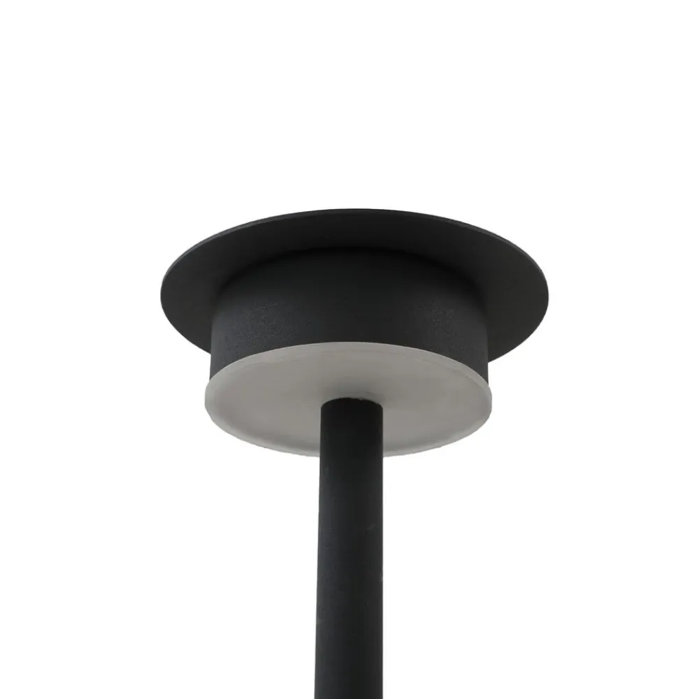 LED-solcellelampe Lyris, sæt med 3, sort, aluminium, 3.000K^Lindby