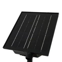 LED-solcellelampe Myric, sort, aluminium, 3.000 K^Lindby Online