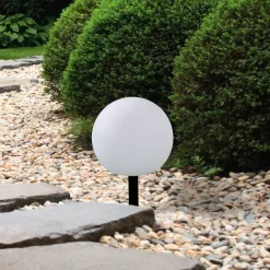 LED-solcellelamper Lago, RGBW, sæt med 3, kugler, jordspyd^Lindby Best