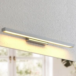 Lindby Væg- Og Spejllamper|Væglamper>LED-spejllampe Alenia, 60 cm, krom, aluminium, IP44