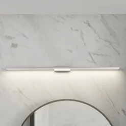 Lindby LED-spejllampe til badeværelset Alenia, 120 cm, IP44, grå