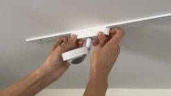 Lindby LED-spot 48 V Lumaro, hvid, Ø 7,3 cm, aluminium, dæmpbar