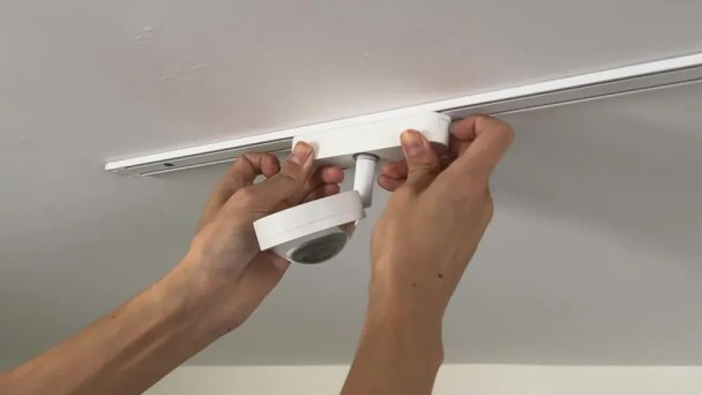 Lindby LED-spot 48 V Lumaro, hvid, Ø 7,3 cm, aluminium, dæmpbar