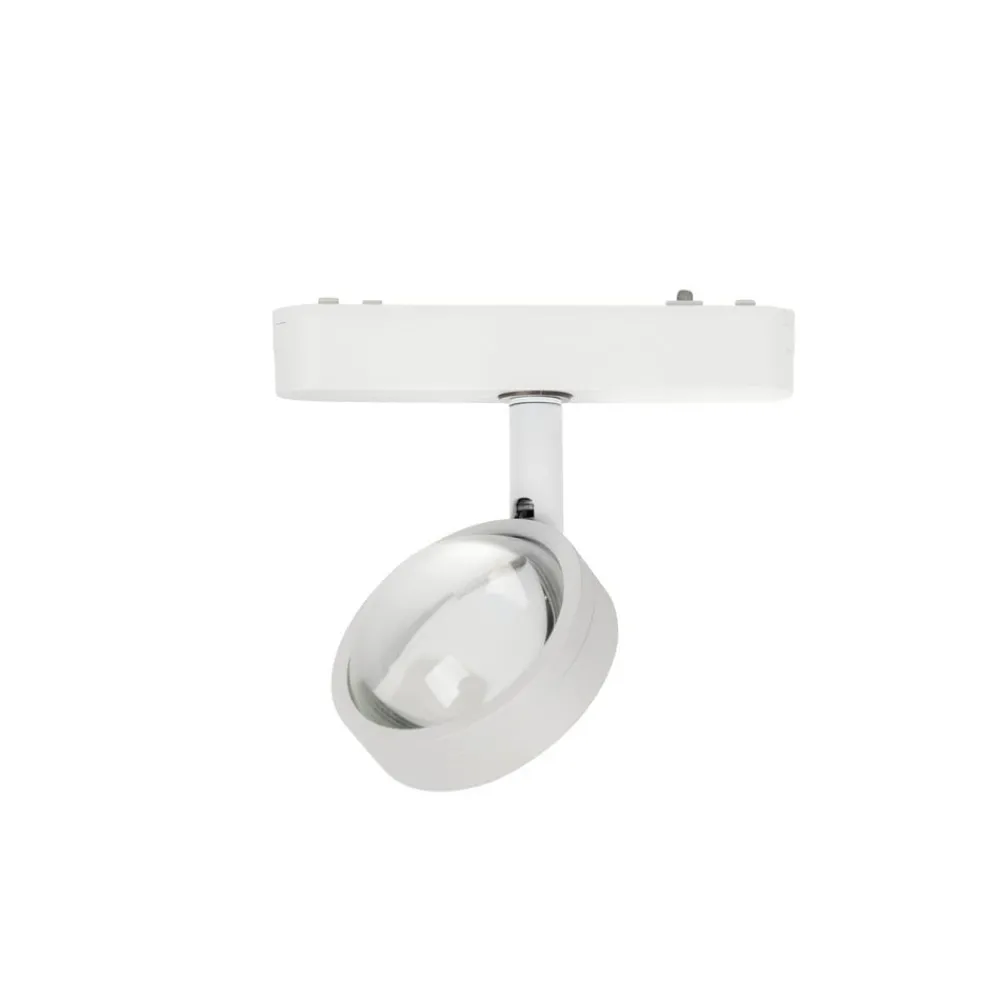 Lindby LED-spot 48 V Lumaro, hvid, Ø 7,3 cm, aluminium, dæmpbar