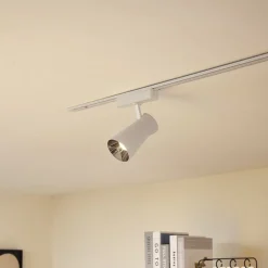 Lindby LED-spot 48 V Lumaro, hvid, Ø7cm, plast, dæmpbar