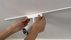 Lindby LED-spot 48 V Lumaro, hvid, Ø7cm, plast, dæmpbar