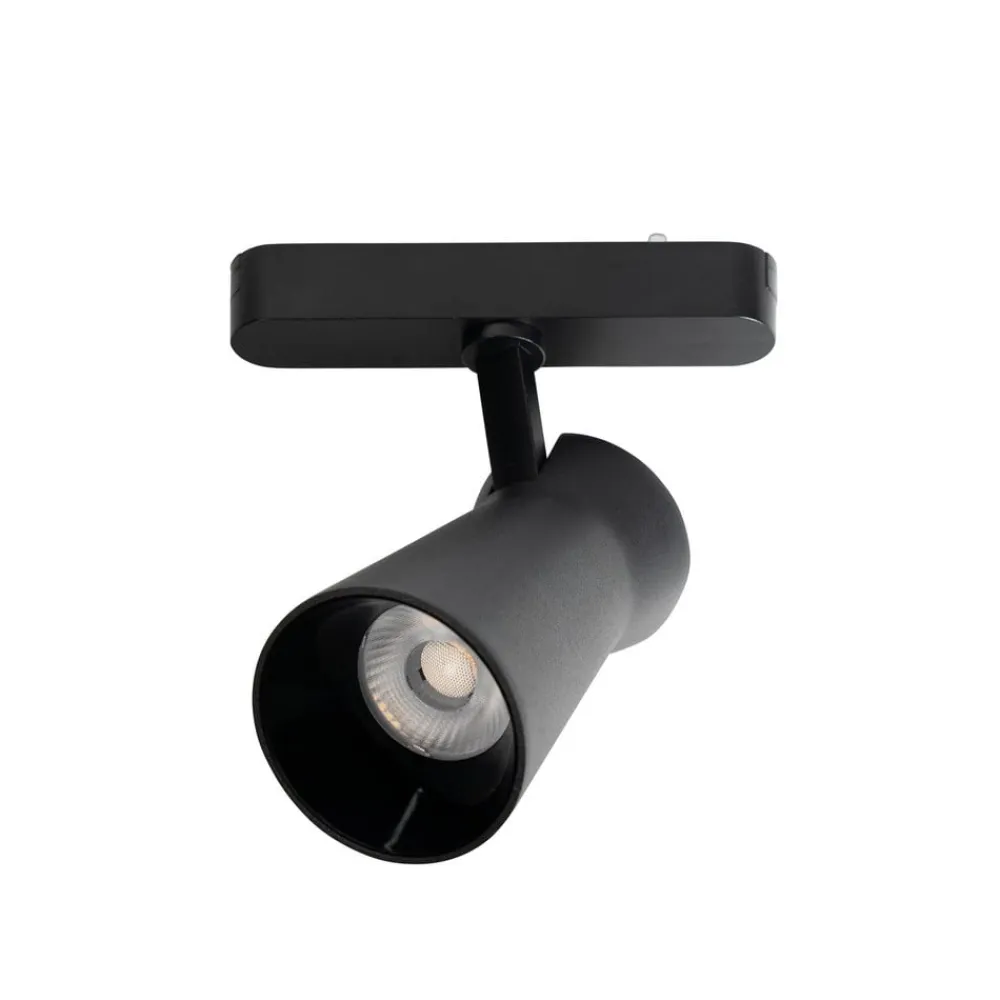LED-spot 48 V Lumaro, sort, Ø 7 cm, dæmpbar^Lindby