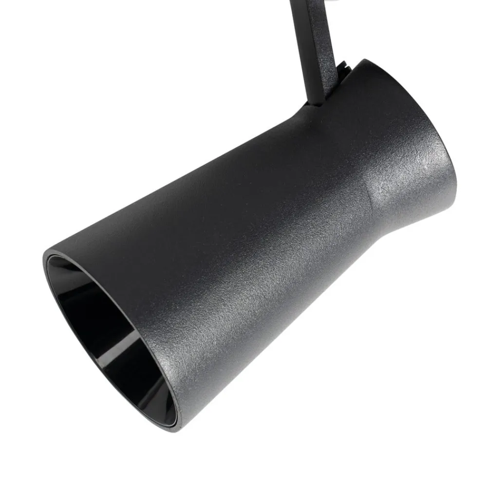 LED-spot 48 V Lumaro, sort, Ø 7 cm, dæmpbar^Lindby