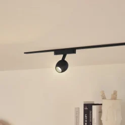 LED-spot 48 V Lumaro, sort, Ø 6,2 cm, dæmpbar^Lindby Outlet