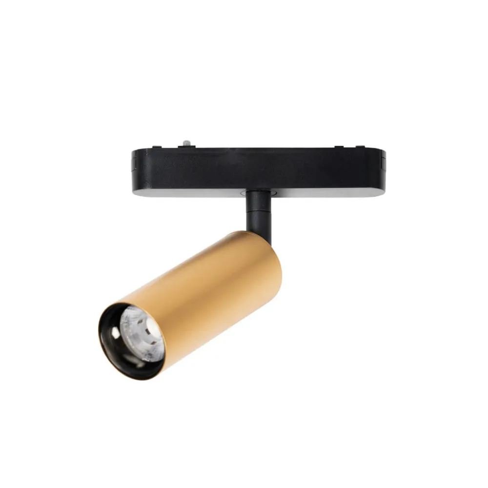 LED-spot 48 V Lumaro, guld, Ø 4 cm, aluminium, dæmpbar^Lindby Outlet