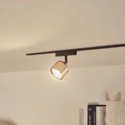 LED-spot 48 V Lumaro, rosaguld, Ø 8,2 cm, aluminium, dæmpbar^Lindby New