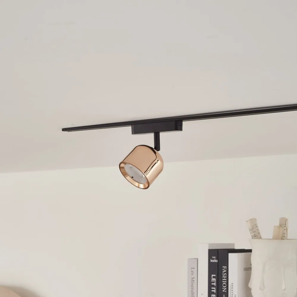 LED-spot 48 V Lumaro, rosaguld, Ø 8,2 cm, aluminium, dæmpbar^Lindby New