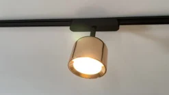 LED-spot 48 V Lumaro, rosaguld, Ø 8,2 cm, aluminium, dæmpbar^Lindby New