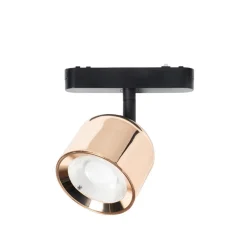 LED-spot 48 V Lumaro, rosaguld, Ø 8,2 cm, aluminium, dæmpbar^Lindby New