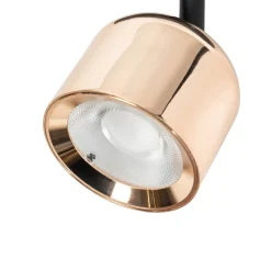LED-spot 48 V Lumaro, rosaguld, Ø 8,2 cm, aluminium, dæmpbar^Lindby New