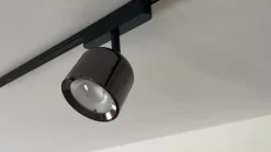 Lindby LED-spot 48 V Lumaro, grå, Ø 8,2 cm, aluminium, dæmpbar