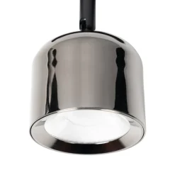 Lindby LED-spot 48 V Lumaro, grå, Ø 8,2 cm, aluminium, dæmpbar