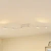Lindby Loftlamper|Spotlights>LED-spotlight Eldrin, hvid, 6 lyskilder, lysliste