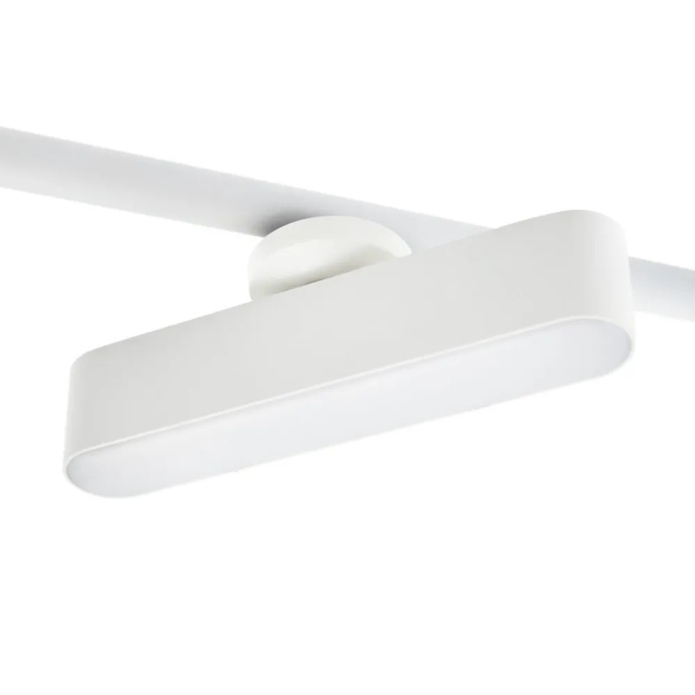 Lindby Loftlamper|Spotlights>LED-spotlight Eldrin, hvid, 6 lyskilder, lysliste