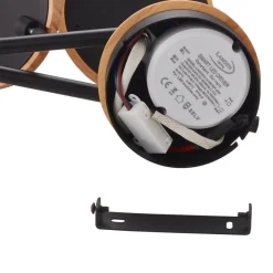 LED-spotlight Manel, træ, 84 cm lang, 4 lyskilder^Lindby Sale