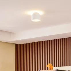 Lindby LED-spotlight Nivoria, Ø 11 cm, 15 W, hvid, metal