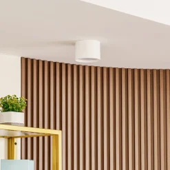 Lindby Loftlamper|Pendellamper>LED-spotlight Nivoria, Ø 12 cm, 15 W, hvid, metal