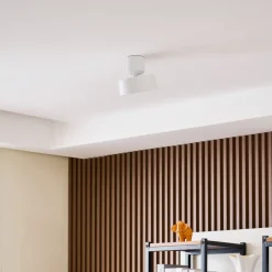 LED-spotlight Nivoria, Ø 14 cm, hvid, drejelig^Lindby Online