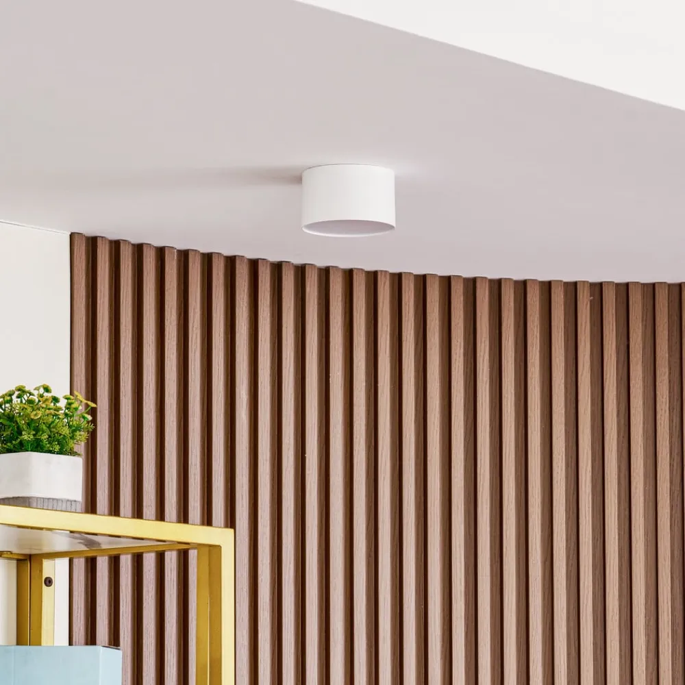 LED-spotlight Nivoria, Ø 11 cm, 9 W, hvid, metal^Lindby New