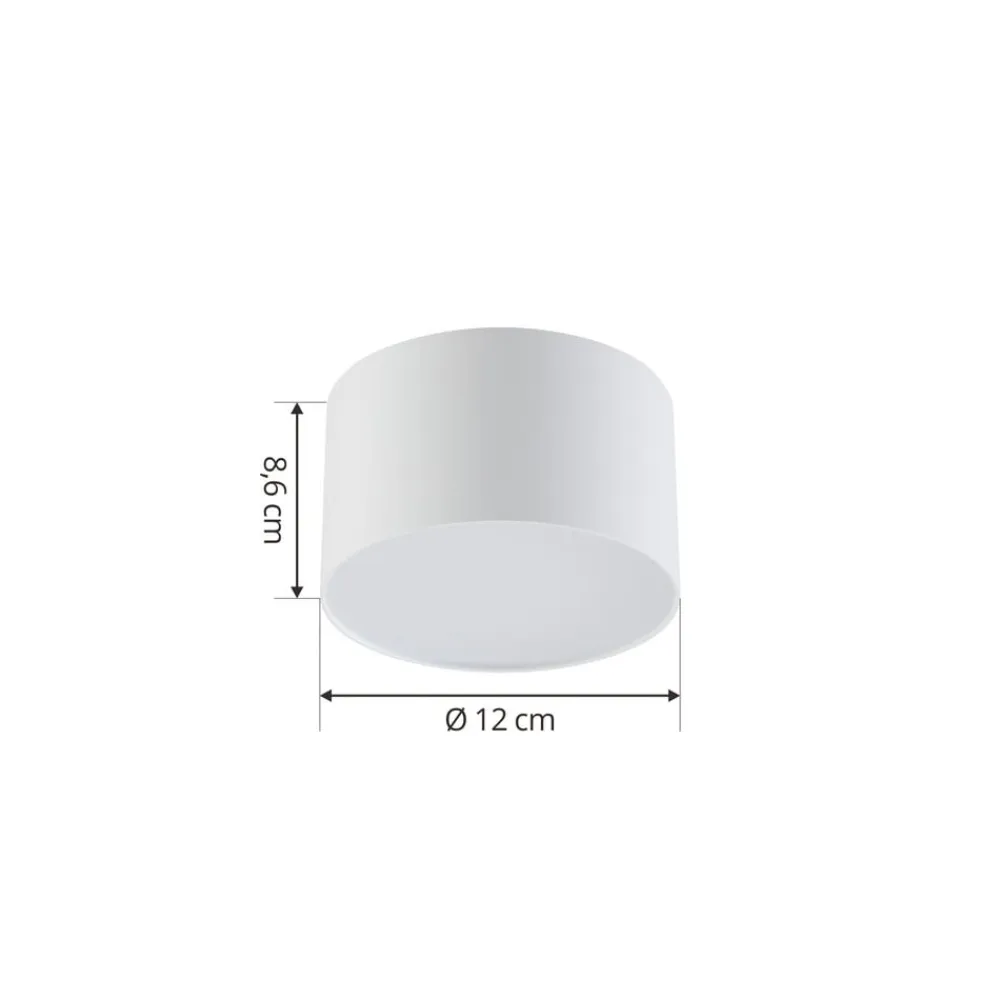 LED-spotlight Nivoria, Ø 11 cm, 9 W, hvid, metal^Lindby New