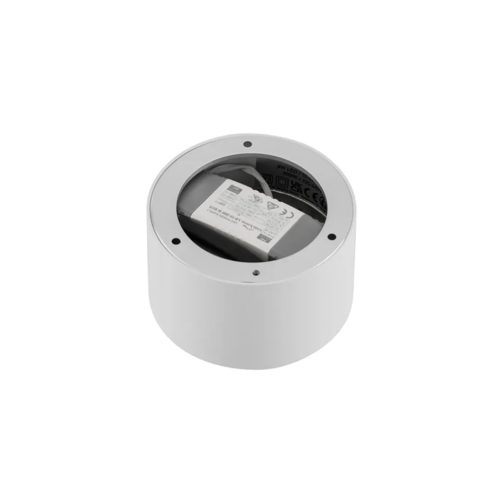 LED-spotlight Nivoria, Ø 11 cm, 9 W, hvid, metal^Lindby New