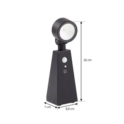 Lindby Solcelle Lampe Med Sensor|Sokkellamper Med Sensor><noscript><img width=